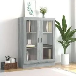 vidaXL Display cabinet Sonoma 82.5x30.5x115 cm (815619) vidaXL Display cabinet Sonoma 82.5x30.5x115 cm (815619)