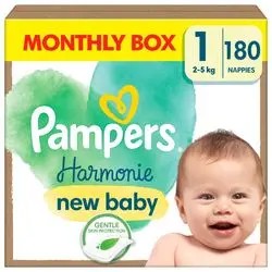 Pampers Harmonie Monthly Box Size 1 (180 pcs) Pampers Harmonie Monthly Box Size 1 (180 pcs)