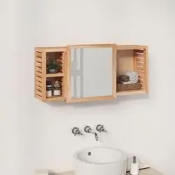 vidaXL Mirror cabinet with 3 compartments (350368) vidaXL Mirror cabinet with 3 compartments (350368)
