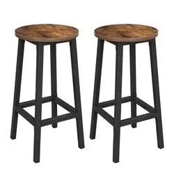 Vasagle Industrial Design Bar Stool 65 cm Set of 2 Vasagle Industrial Design Bar Stool 65 cm Set of 2