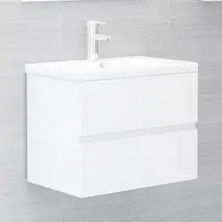 vidaXL Vanity cabinet with built-in basin (3071630) vidaXL Vanity cabinet with built-in basin (3071630)