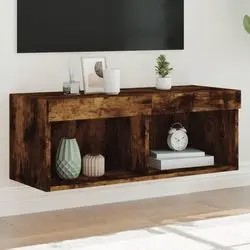 vidaXL TV cabinet with LED lights 80x30x30 cm (837141) vidaXL TV cabinet with LED lights 80x30x30 cm (837141)