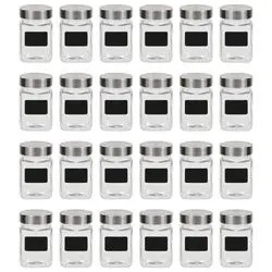 vidaXL Storage jar with label 300 ml (50856) vidaXL Storage jar with label 300 ml (50856)