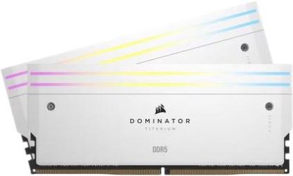 Corsair Dominator Titanium RGB DDR5-6400 96GB Kit (CMP96GX5M2B6400C32W) Corsair Dominator Titanium RGB DDR5-6400 96GB Kit (CMP96GX5M2B6400C32W)