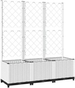 vidaXL Plant container with trellis PP 120 x 40 x 136 cm (153284) vidaXL Plant container with trellis PP 120 x 40 x 136 cm (153284)