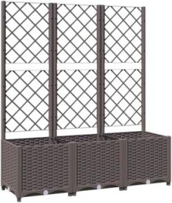 vidaXL Plant pot with trellis PP 120 x 40 x 136 cm (318263) vidaXL Plant pot with trellis PP 120 x 40 x 136 cm (318263)