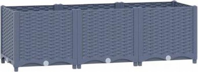 vidaXL Raised bed polypropylene 120 x 40 x 38 cm (310403) vidaXL Raised bed polypropylene 120 x 40 x 38 cm (310403)