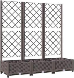 vidaXL Planter with trellis 120 x 40 x 121.5 cm (318262) vidaXL Planter with trellis 120 x 40 x 121.5 cm (318262)
