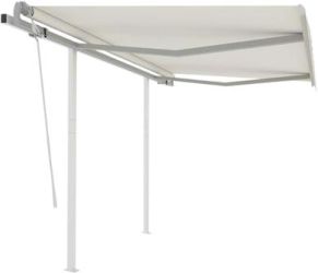 vidaXL Manual Retractable Awning with Post 3.5 x 2.5 m (3069917) vidaXL Manual Retractable Awning with Post 3.5 x 2.5 m (3069917)