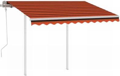 vidaXL Manual Retractable Awning with Post 3.5 x 2.5 m (3069920) vidaXL Manual Retractable Awning with Post 3.5 x 2.5 m (3069920)