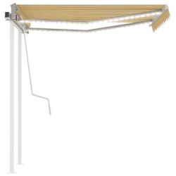 vidaXL Manual Retractable Awning with LED 3 x 2.5 m (3069903) vidaXL Manual Retractable Awning with LED 3 x 2.5 m (3069903)