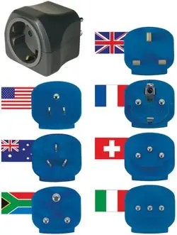 Brennenstuhl Travel plug set 7-piece with 10A fuse (1508160) Brennenstuhl Travel plug set 7-piece with 10A fuse (1508160)