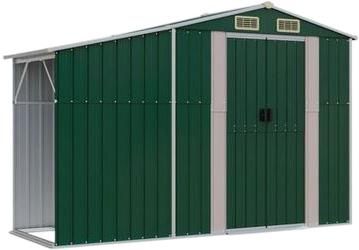vidaXL Garden shed galvanized steel 277 x 93 x 179 cm (364514) vidaXL Garden shed galvanized steel 277 x 93 x 179 cm (364514)