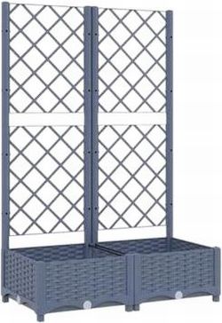 vidaXL Planter with trellis 80 x 40 x 121.5 cm (318250) vidaXL Planter with trellis 80 x 40 x 121.5 cm (318250)