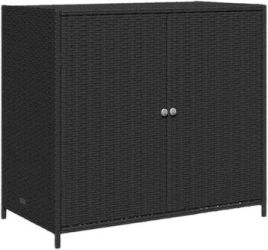 vidaXL Garden cabinet poly rattan 83 x 45 x 76 cm (365543) vidaXL Garden cabinet poly rattan 83 x 45 x 76 cm (365543)