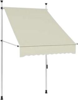 vidaXL Retractable Awning Hand-Operated 100 cm (145833) vidaXL Retractable Awning Hand-Operated 100 cm (145833)