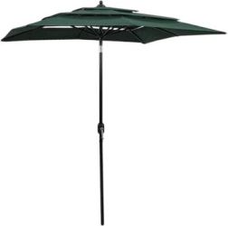 vidaXL Parasol with aluminum pole 3-ply 2 x 2 m (313845) vidaXL Parasol with aluminum pole 3-ply 2 x 2 m (313845)