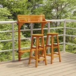 vidaXL Balcony bar set 3-piece (3116003) vidaXL Balcony bar set 3-piece (3116003)