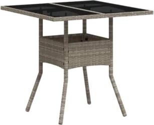 vidaXL Garden table with glass top 80 x 80 x 75 cm (368131) vidaXL Garden table with glass top 80 x 80 x 75 cm (368131)