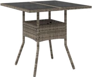 vidaXL Garden table with glass top 80 x 80 x 75 cm (365522) vidaXL Garden table with glass top 80 x 80 x 75 cm (365522)