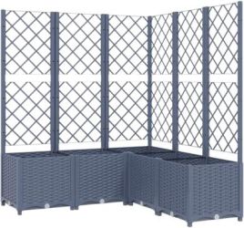 vidaXL Planter with trellis 120 x 120 x 136 cm (318257) vidaXL Planter with trellis 120 x 120 x 136 cm (318257)