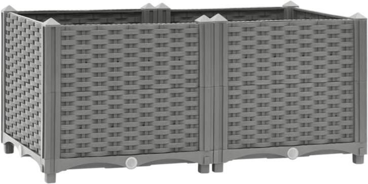 vidaXL Raised bed polypropylene 80 x 40 x 38 cm (153294) vidaXL Raised bed polypropylene 80 x 40 x 38 cm (153294)
