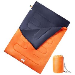 vidaXL Double sleeping bag with pillow 3-4 seasons (94448) vidaXL Double sleeping bag with pillow 3-4 seasons (94448)