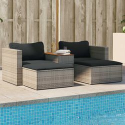 vidaXL Garden sofa set with cushions 5-piece (365726) vidaXL Garden sofa set with cushions 5-piece (365726)