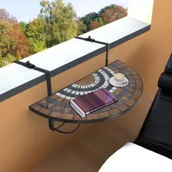 vidaXL Balcony Hanging Table Mosaic (41126) vidaXL Balcony Hanging Table Mosaic (41126)