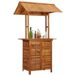 vidaXL Outdoor bar table with roof (45909) vidaXL Outdoor bar table with roof (45909)
