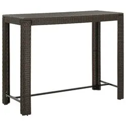 vidaXL Garden Bar Table Poly Rattan (45876) vidaXL Garden Bar Table Poly Rattan (45876)