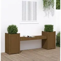 vidaXL Garden bench with planter boxes 180 x 36 x 63 cm (825166) vidaXL Garden bench with planter boxes 180 x 36 x 63 cm (825166)