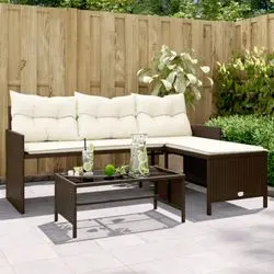 vidaXL L-shaped garden sofa (365573) vidaXL L-shaped garden sofa (365573)
