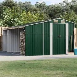 vidaXL Garden shed with sloped roof 277 x 192.5 x 179 cm (3188286) vidaXL Garden shed with sloped roof 277 x 192.5 x 179 cm (3188286)
