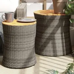 vidaXL Garden side table set of 2 (366289) vidaXL Garden side table set of 2 (366289)