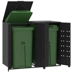 vidaXL Garbage bin enclosure for 2 bins 138 x 79 x 117 (3279982) vidaXL Garbage bin enclosure for 2 bins 138 x 79 x 117 (3279982)