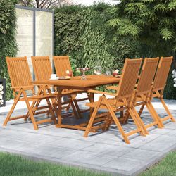 vidaXL Garden dining set solid acacia wood 7-piece (3079638) vidaXL Garden dining set solid acacia wood 7-piece (3079638)