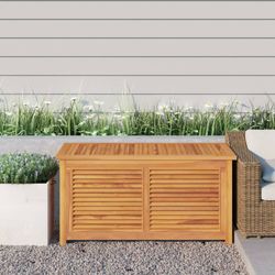 vidaXL Garden box with bag 114x50x58 cm solid teak wood (363271) vidaXL Garden box with bag 114x50x58 cm solid teak wood (363271)