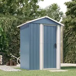 vidaXL Tool shed made of galvanized steel 126 x 97.5 x 177 cm vidaXL Tool shed made of galvanized steel 126 x 97.5 x 177 cm