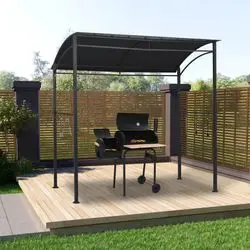 vidaXL BBQ Pavilion 215 x 150 x 220 cm Anthracite Steel (48603) vidaXL BBQ Pavilion 215 x 150 x 220 cm Anthracite Steel (48603)