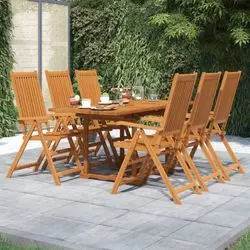 vidaXL Garden dining set solid acacia wood 5-piece (3079645) vidaXL Garden dining set solid acacia wood 5-piece (3079645)