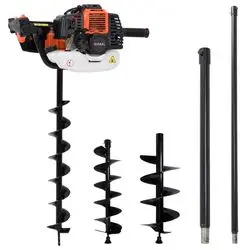 vidaXL Steel Earth Auger Set (279576) vidaXL Steel Earth Auger Set (279576)