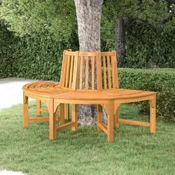 vidaXL Half-round tree bench Ø160 cm (318824) vidaXL Half-round tree bench Ø160 cm (318824)