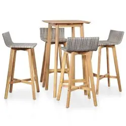 vidaXL Garden dining set solid acacia wood 5-piece (44221) vidaXL Garden dining set solid acacia wood 5-piece (44221)