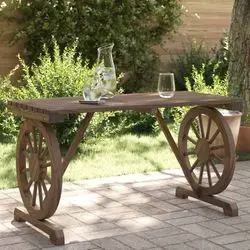 vidaXL Garden table solid fir wood 115 x 55 x 65 cm (365114) vidaXL Garden table solid fir wood 115 x 55 x 65 cm (365114)