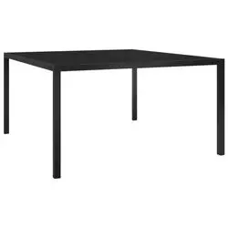 vidaXL Garden table steel and glass 130 x 130 x 72 cm (313099) vidaXL Garden table steel and glass 130 x 130 x 72 cm (313099)