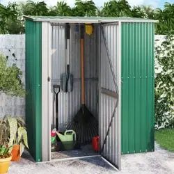 vidaXL Shed Galvanized Steel 180.5 x 97 x 209.5 cm (150903) vidaXL Shed Galvanized Steel 180.5 x 97 x 209.5 cm (150903)