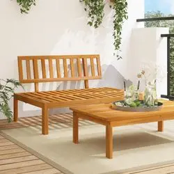 vidaXL Garden middle sofa made of solid acacia pallet wood (365845) vidaXL Garden middle sofa made of solid acacia pallet wood (365845)