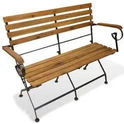 vidaXL Folding Garden Bench Solid Acacia Wood 112 cm (43736) vidaXL Folding Garden Bench Solid Acacia Wood 112 cm (43736)