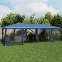 vidaXL Party tent with 12 mesh side panels 8 x 4 m HDPE (4010072) vidaXL Party tent with 12 mesh side panels 8 x 4 m HDPE (4010072)